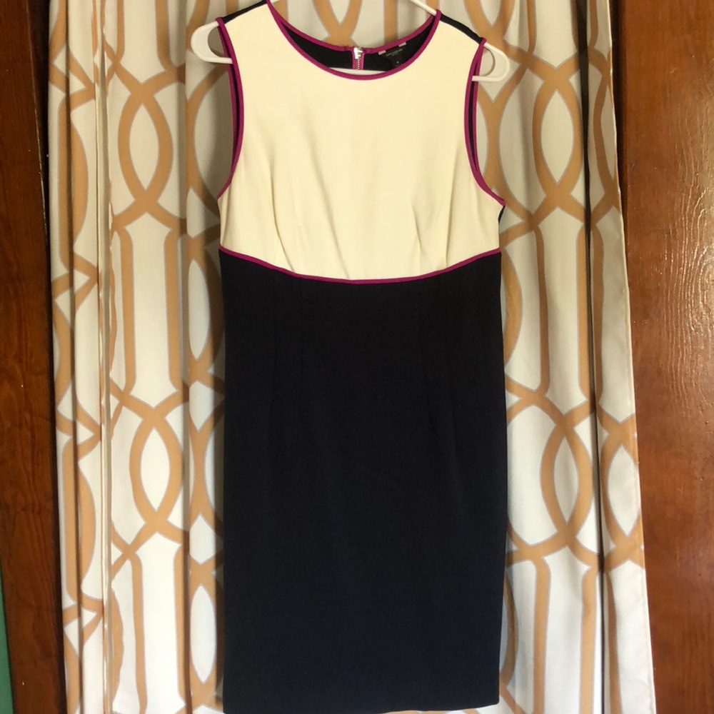 Ann Taylor A Line color block dress size 8